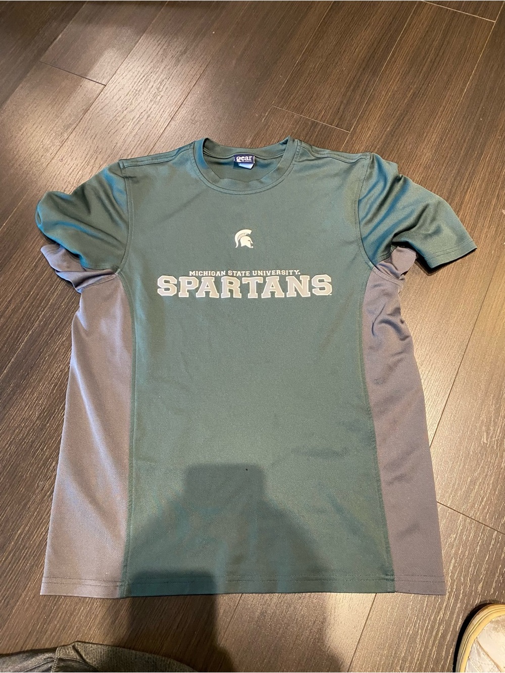 Michigan State Spartans Men's Large Green & Gray T-Shirt